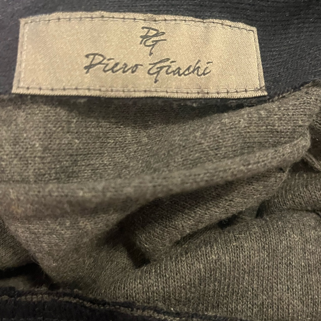 Piero Giachi Navy & Gray Jersey Knit Blazer